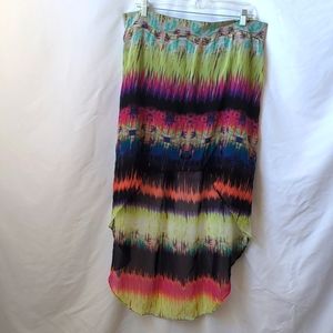 High Low Colorful Skirt